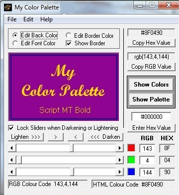 My Color Palette Screenshot 1