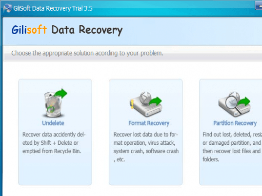 GiliSoft Data Recovery Screenshot 1