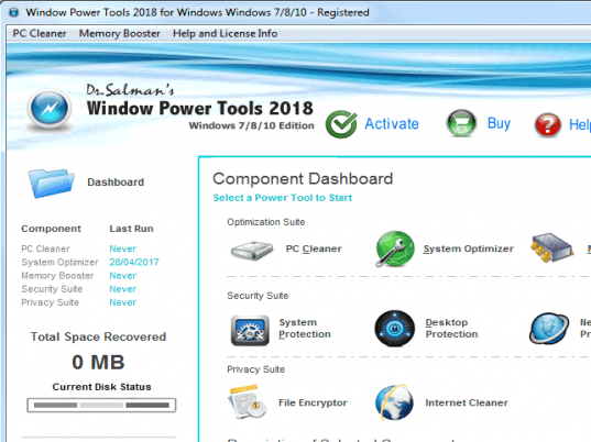 Dr.Salman's Windows Power Tools Screenshot 1