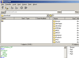 PowerFTP Screenshot 1
