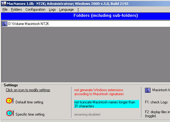 MacNames translate mac filenames to Windows Screenshot 1