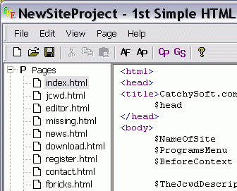 1st Simple HTML Editor Screenshot 1