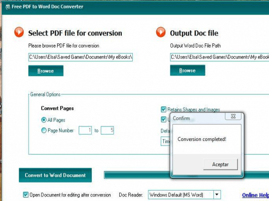 Easy PDF to Text Converter Screenshot 1
