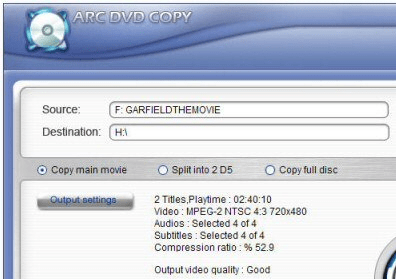 Arc DVD Copy Screenshot 1