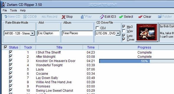 Zortam CD Ripper Screenshot 1