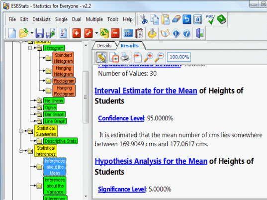ESBStats - Statistical Analysis Software Screenshot 1