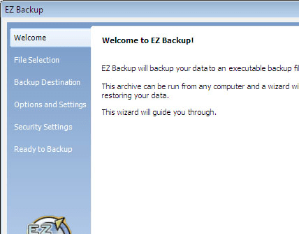 EZ Backup Windows Live Mail Basic Screenshot 1
