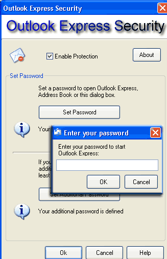 Outlook Express Security Screenshot 1