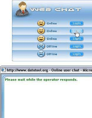 Multioperator Web Chat Software Screenshot 1