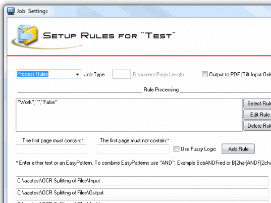 OCR File Splitter Screenshot 1