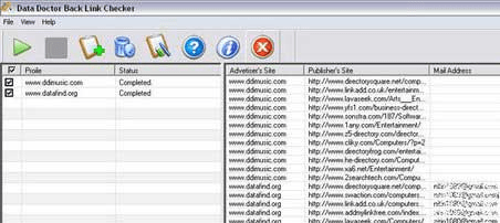 Back Links Checker Software Screenshot 1