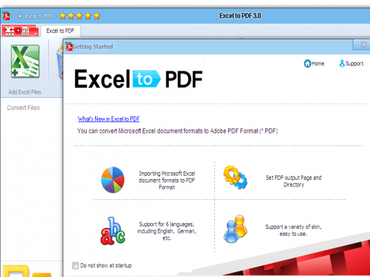 Excel to PDF Screenshot 1