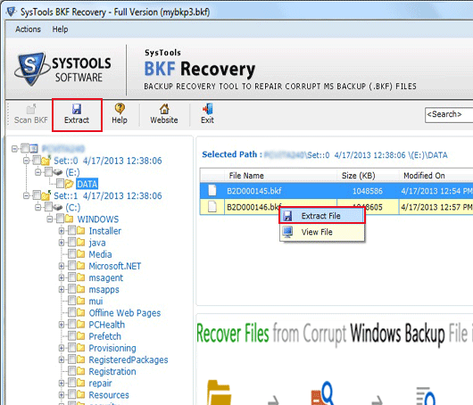 Windows Backup Recovery Solution Screenshot 1