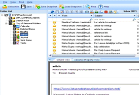 Repair Outlook PST File Screenshot 1