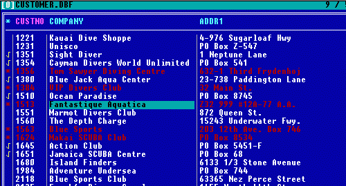 CDBF for DOS Screenshot 1