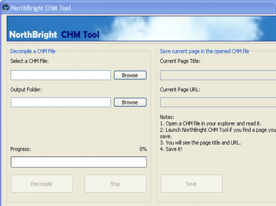 NorthBright CHM Tool Screenshot 1