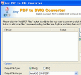 Any PDF to DWG Converter Screenshot 1