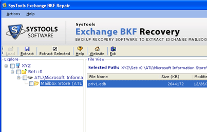 Exchange Backup Recovery Screenshot 1