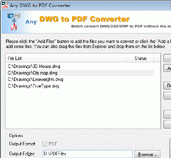 DWG to PDF Converter - 2010.11.1 Screenshot 1