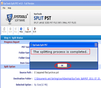 Manage Large PST Files Screenshot 1