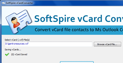 Batch Import VCF to Outlook Screenshot 1