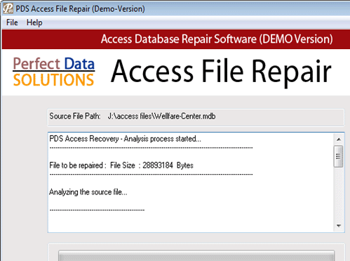Recover Access File Screenshot 1