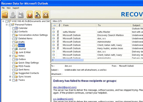 2011 Outlook Recovery Screenshot 1
