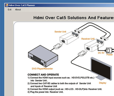 Hdmi Over Cat5 Planner Screenshot 1