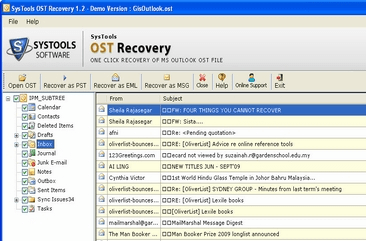 Recover OST Outlook 2010 Screenshot 1