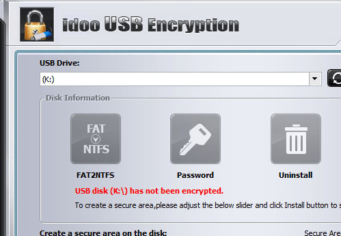 idoo USB Encryption Screenshot 1
