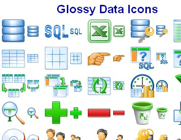 Glossy Data Icons Screenshot 1