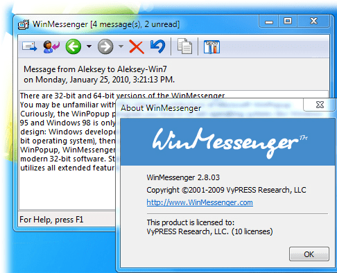 WinMessenger Screenshot 1
