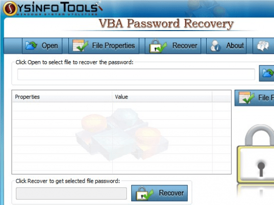 SysInfoTools VBA Password Recovery Screenshot 1