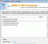 DWG to PDF Converter 7.1.6 Screenshot 1
