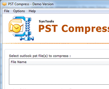 Outlook PST Compress Free Screenshot 1