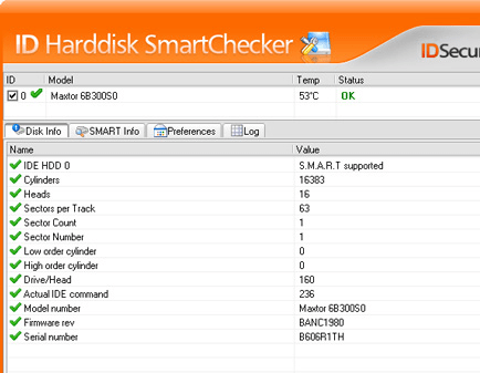 ID Harddisk SmartChecker Screenshot 1