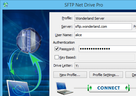 SFTP Net Drive Screenshot 1