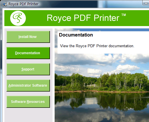 Royce PDF Printer Screenshot 1