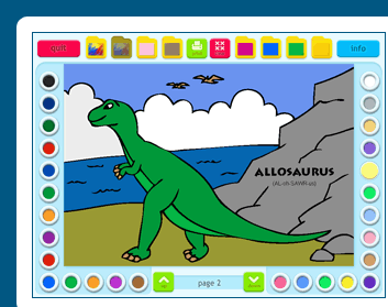 Coloring Book 2: Dinosaurs Screenshot 1
