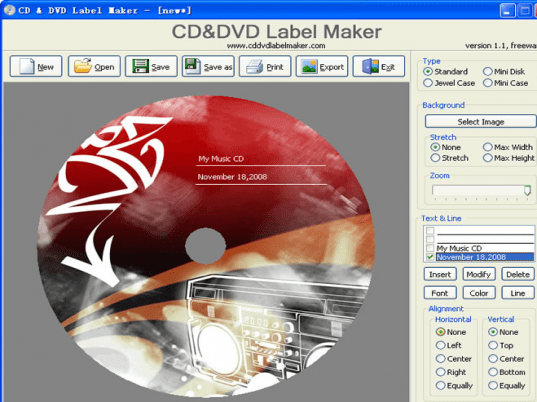 CD&DVD Label Maker Screenshot 1