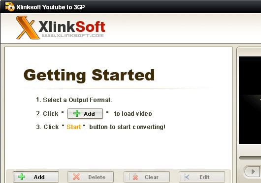 Xlinksoft YouTube to 3GP Converter Screenshot 1
