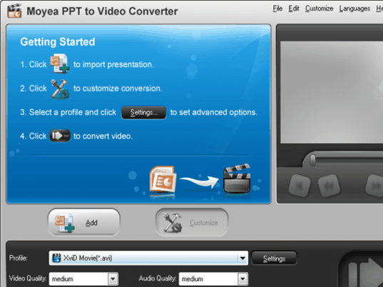 Moyea PPT to Video Converter for Christmas Screenshot 1