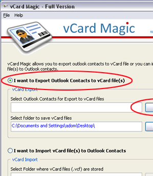 vCard Magic Screenshot 1