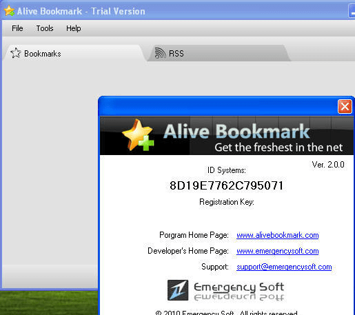 Alive Bookmark Screenshot 1