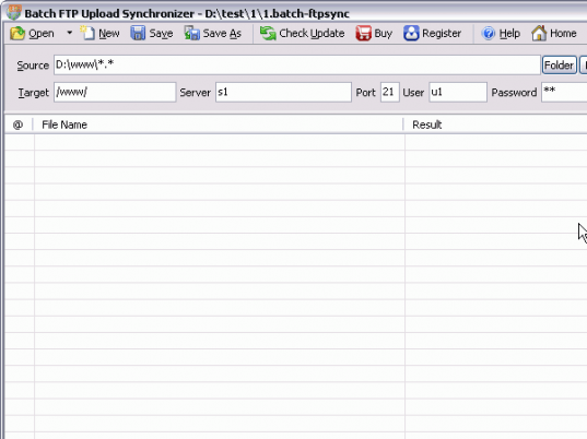 Batch File FTP Sync Uploader Screenshot 1