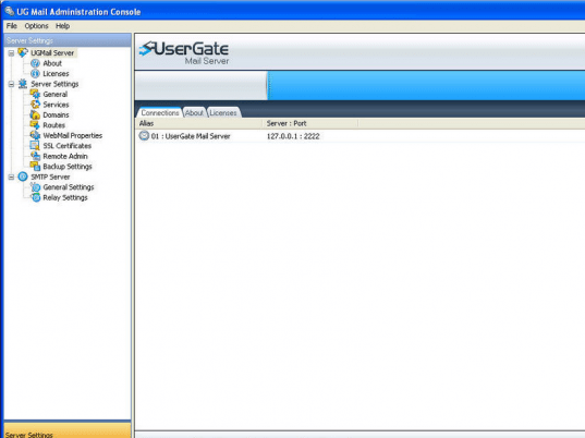UserGate Mail Server Screenshot 1