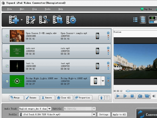 Tipard iPod Video Converter Screenshot 1
