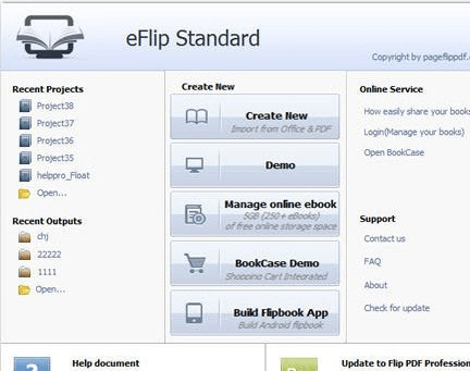 eFlip Standard Screenshot 1