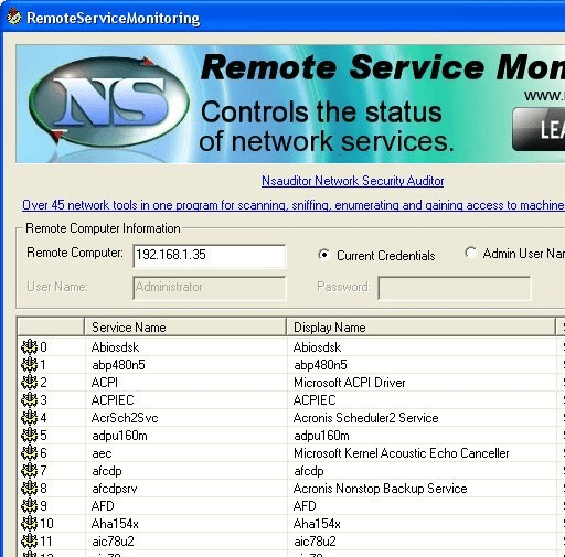 RemoteServiceMonitoring Screenshot 1