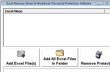 Excel Remove Sheet & Workbook Password Protection Software Screenshot 1